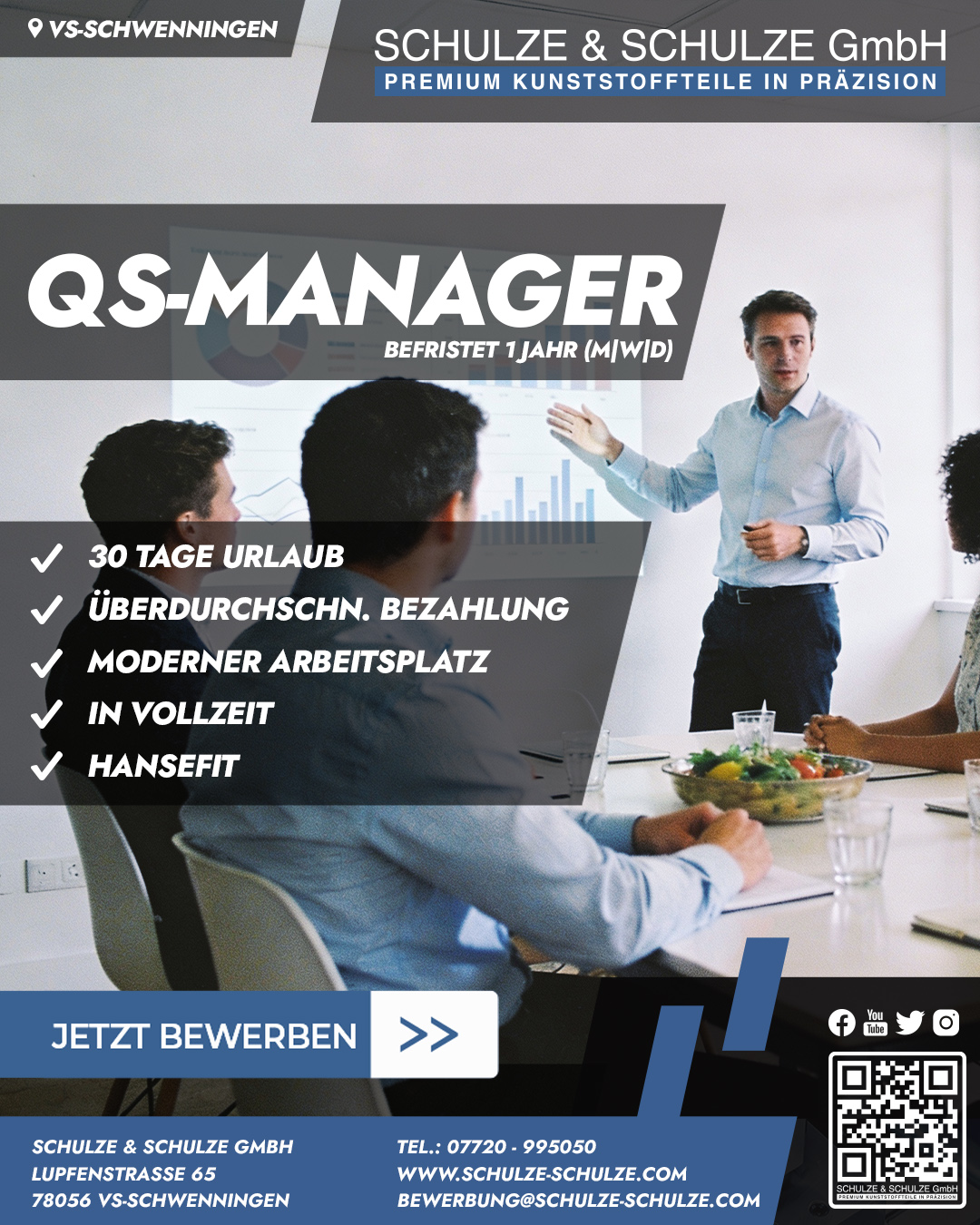Stellenanzeige QS Manager 2026